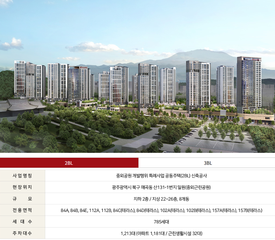 중외공원 힐스테이트 2BL