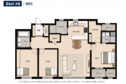 상무 양우내안애 퍼스트힐 84a타입
