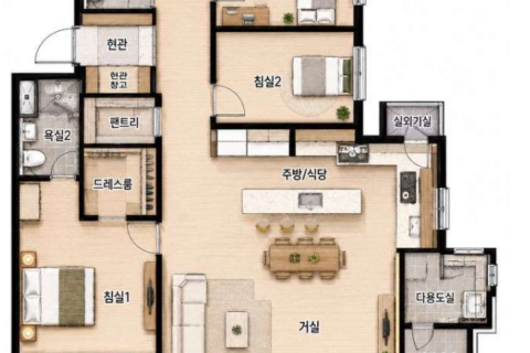 상무 양우내안애 퍼스트힐 84b타입